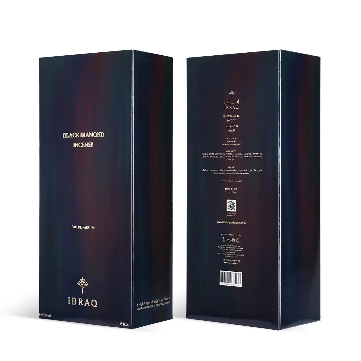 IBRAQ Black Incense Diamond EDP 150ml
